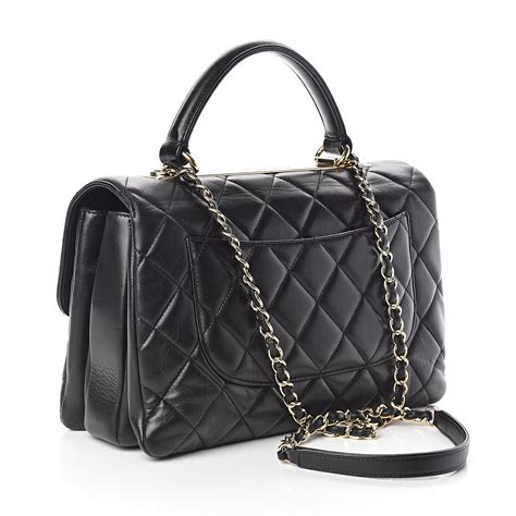 chanel bag with top handle|chanel lambskin medium flap bag.